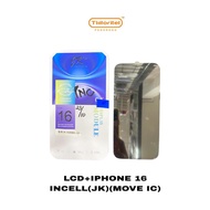 LCD+TS USED iphone 16 BLACK INCELL (JK) (MOVE IC)
