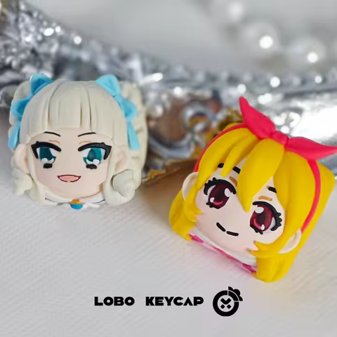 LOBO KEYCAP Anime Keycap Custom Resin Esc Key Aikatsu Ichigo Hoshimiya Yurika Toudou Anime Periphera