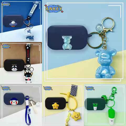 for Technics EAH-AZ60 AZ60M2 Silicone Case Blue Bear Earbuds Soft Protective Headphone Cover Headset