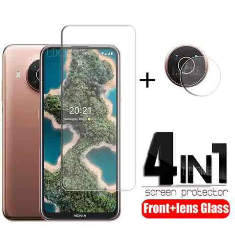 4-in-1 For Nokia X20 Glass For Nokia X20 Tempered Glass HD Screen Protector Protective Camera Film F