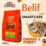 BELIF PREMIUM CAT FOOD CHICKEN & TURKEY 18KG