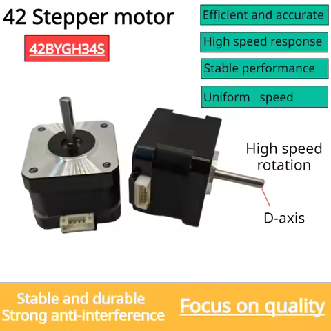 34MM High torque 42 Stepper Motor 2 PHASE 4-lead Nema17 motor 42BYGH34 34MM 1.5A 0.28N.M LOW NOISE m