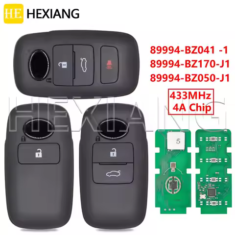 HE 4A 433MHz Car Remote Control Key 89994-BZ041 -1 89994-BZ170-J1 89994-BZ050-J1For Toyota Rocky Rai