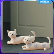 [Etekaxa] Cat Doorstop, Door Decoration, Animal Figure Weight, Plush Door Stopper, Door Frame Protec