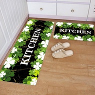 Marble Pattern Kitchen Rug Non-slip Dining Room Floor Mats Laundry Room Runner Rug