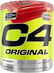 Cellucor C4 Original Pre Workout – Popsicle Cherry - Pre-Workout for Endurance, Focus & Performance 