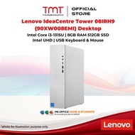 Lenovo IdeaCentre Tower 08IRH9 (90XW008EMI) Desktop | Intel Core i3-1315U | 8GB RAM 512GB SSD | Inte