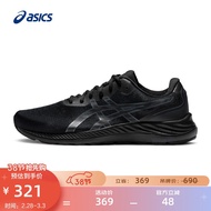 ASICS亚瑟士 男鞋跑鞋回弹跑步训练型运动鞋 GEL-EXCITE 9 黑色/灰色 43.5