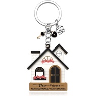 House Warming Gifts New Home Gift Ideas Acrylic House Keychain Gifts for New Homeowners Housewarming