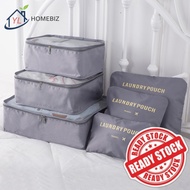 Set 6 Beg Simpanan Pakaian Travel | Beg Pek Multifungsi Uniseks Untuk Almari & Beg Kemas Bersih