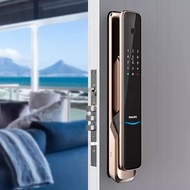 Philips 9300 Bluetooth WiFi Connection Smart Home Lock Push Pull Digital Door Lock Fingerprint Lock Easy Key Lock