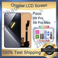Original AMOLED Poco X8 Pro X8 Pro Max 5G LCD Display Touch Screen Replacement
