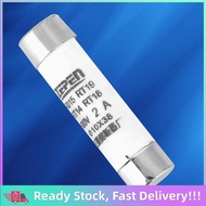 10Pcs High Breaking Capacity Cylinder Fuse with Indicator Device 10x38 380-500VAC 2A