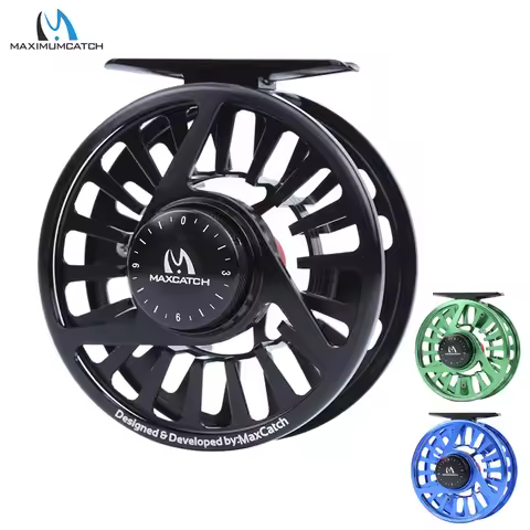 Maximumcatch AVID 1-9WT Machined Aluminium Fly Reel Micro Adjusting Drag Light Weight Fly Fishing Re