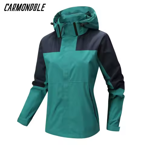 CARMONDBLE Woman Thin Waterproof Mountaineering Clothes Climbing Hiking Single-layer Jacket Trekking