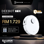 ECOVACS DEEBOT T10 Robot Vacuum Cleaner | Auto-Clean Station | Upgraded AIVI 3D Technology &amp; OZMO Turbo 2.0 Oscillating Mopping System | YIKO AI Voice Control | 3000 Pa Suction Power [1 Year Warranty]