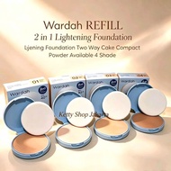 REFILL Compact Powder two way cake WARDAH 12g Compact Powder 2in1 Lightening Foundation SPF 40 PA+++