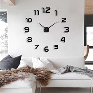 Wall Clock Jam Dinding DIY Giant Wall Clock Quartz 80-130cm