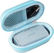 Adada Hard Travel Case for Anker Nano Power Bank, Portable Charger 5,000mAh (Blue)