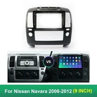 9 inch car navigation frame For Nissan Navara 2006-2012 car dvd player radio frame car mp3 player DV