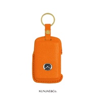 (Handmade จัดส่งใน 7-10 วัน) เคสกุญแจรถยนต์ MAZDA หนังแพะ French Goat Leather