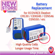 Ecovacs CEN540 CEN54 CR130 CEN546 CEN550 553 CEN663 640 665 DG800 Deebot Replacement battery 3200mAh