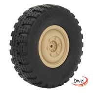 DWEL 4Pcs/Set RC Tires, 70mm Diameter Rubber RC Car Wheels, Durable High Performance RC Wheels Tire 