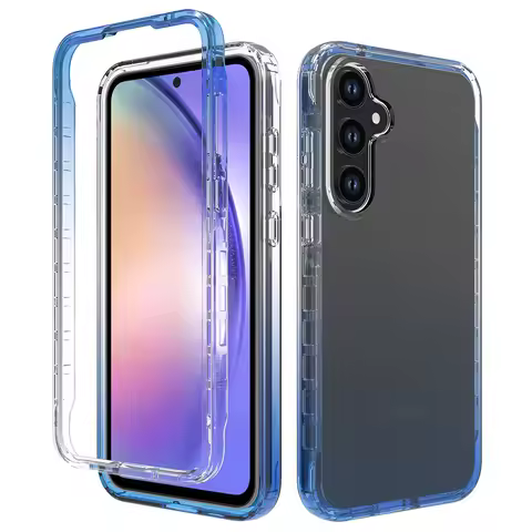 Thick Candy Color Transparent Case for Samsung Galaxy A55 5G / A35 5G / A15 5G / A05s Hybrid Shockpr