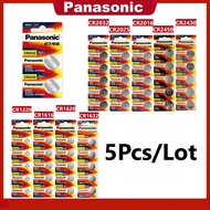 5Pcs Original Panasonic CR2032 CR2025 CR2016 CR1632 CR1616 CR1620 CR2450 CR2430 Lithium Battery Batt
