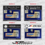 Mercedes-Benz AMG Car Windscreen Roadtax Decal Sticker