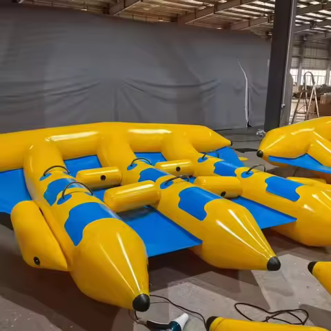 Commercial Grade PVC Inflatable Flying Fish Towable Banana Boat Tube Water Tube Fun Inflatable Boat 