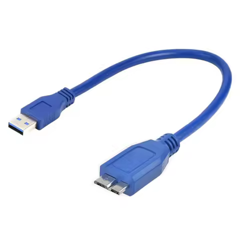 Short Micro USB 3.0 Cable Portable USB 3.0 to Micro-B Cord USB 3.0 External Hard Drive Cable for WD 