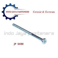 JP M 6 x 80 Bolts Philip M6 x 80mm Bolts