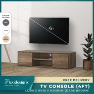 Tv Console 6ft / 4ft Tv Cabinet No Legs 2 Door Up to 65inch TV Flexidesignx NODE