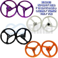 ENKEI SPORT RIM 3 BATANG FULL CHOP SPORT RIM MODEL LC135 V8 125Z 125ZR Y15 Y16