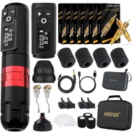 Ambition Soldier Tattoo Kit - Wireless Tattoo Machine Kit Complete Rotary Tattoo Machine with Extra 