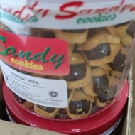 Sandy Cookies Coklat Pita Sandy mini Merah kue kering