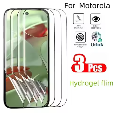 3Pcs Hydrogel Film For Motorola Edge 20 Pro Lite 30 40 50 60 Neo Fusion Edge 2022 Plus 2023 Screen P
