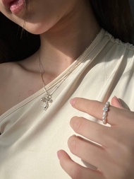 Alphabet pendant (ver.2) with Necklace hancrafted by minormood