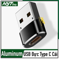 USB to Type C Female Adapter, Genuine Alloy Type 2.0 3.0 480Mpbs 5Gbps
