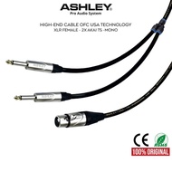 ASHLEY ASHLEY | Ashley Audio Cable 1x XLR Female to 2x Akai TS Mono | Ashley Official Store - Ashley