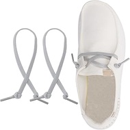 2 Pairs Replacement Shoe Laces for Hey Dude Shoes, Flat Elastic Stretch No Tie Shoe Laces for Women 
