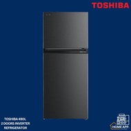 TOSHIBA 360L/490L/530L INVERTER TWO DOORS REFRIGERATOR MORANDI GREY