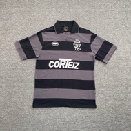 American Fashion Corteiz Alcatraz Letter Printed Striped POLO Shirt Summer Men's And Women's Sports 