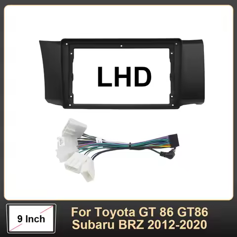 9 Inch Car Frame Fascia Adapter for Toyota GT 86 GT86 Subaru BRZ 2012-2020 Android Radio Dash Fittin