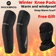 ROCKBROS Winter Motorcycle Knee Pads Keep Warm Scarf Anti-Fall Motorcycle Knee Protection Knight  Gear Winter