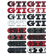 Car 3D Metal GTI Logo Trunk Body Grill Badge Emblem Sticker For Volkswagen VW Jetta Golf Beetle CC EOS GTI MK2 MK4 MK5 MK6 MK7