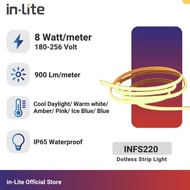 Inlite INFS220 LED Lampu Strip Light Dotless 8 Watt Cahaya Putih HARGA PER 1 METER - LAMPU LED STRIP