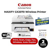 Canon Maxify GX2070 Megatank Wireless 4-in-1 Printer Print/Scan/Copy/Fax/Lan/Direct Wireless/Touch S