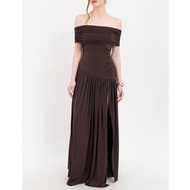 Belize - Off Shoulder Drop Waist Maxi Dress